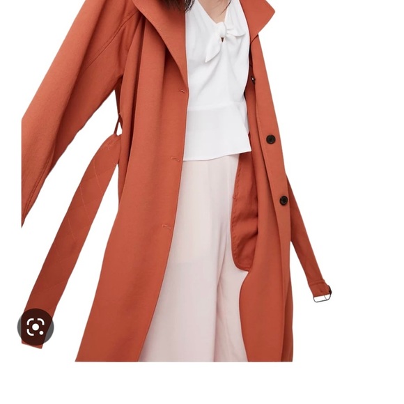 Aritzia Wilfred Pelat Trench Coat in Moroccan Spice! EUC - Picture 3 of 16